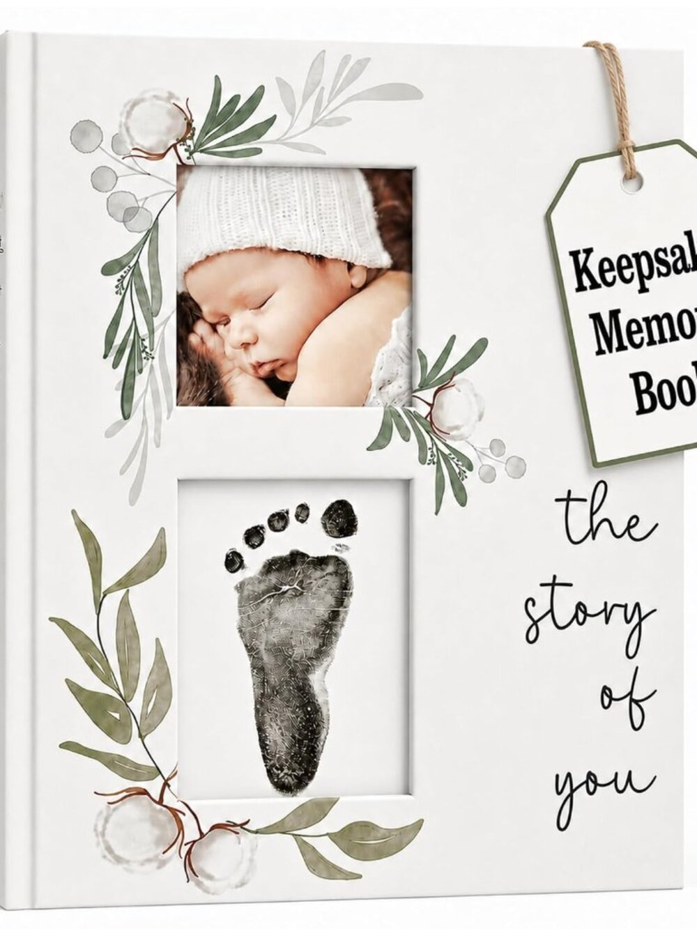 Baby Book Keepsake - Simple Baby Milestone Book for Boy or Girl - Baby Journal &